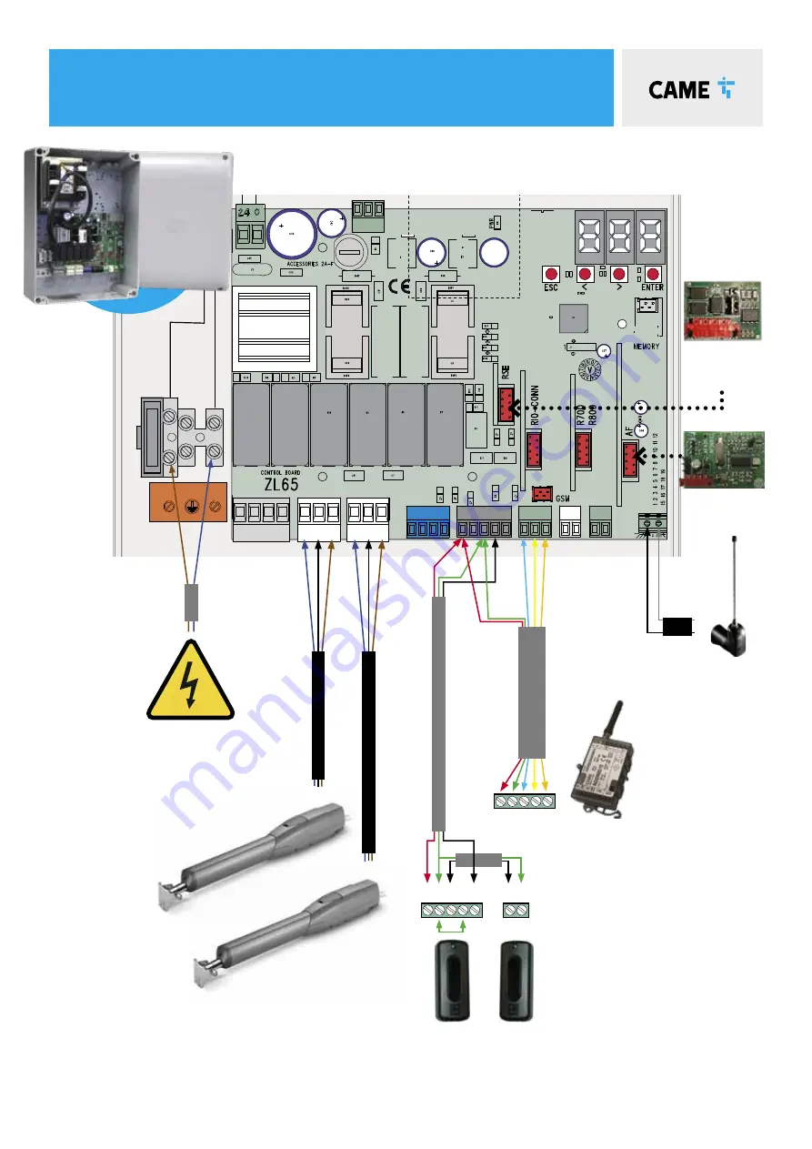 CAME ATS-P524 Quick Setup Manual Download Page 7