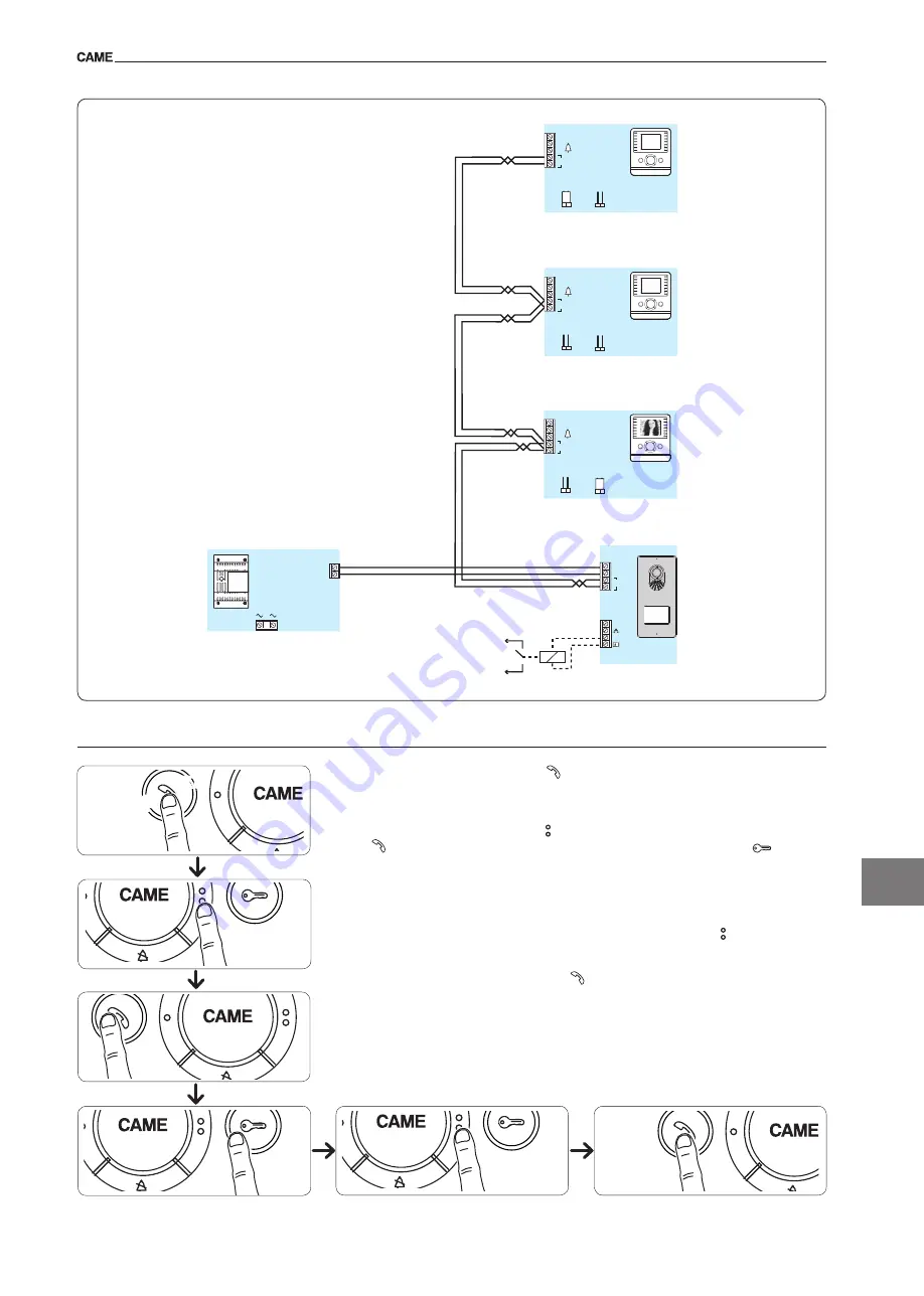 CAME BIANCA-VC Installation Manual Download Page 9