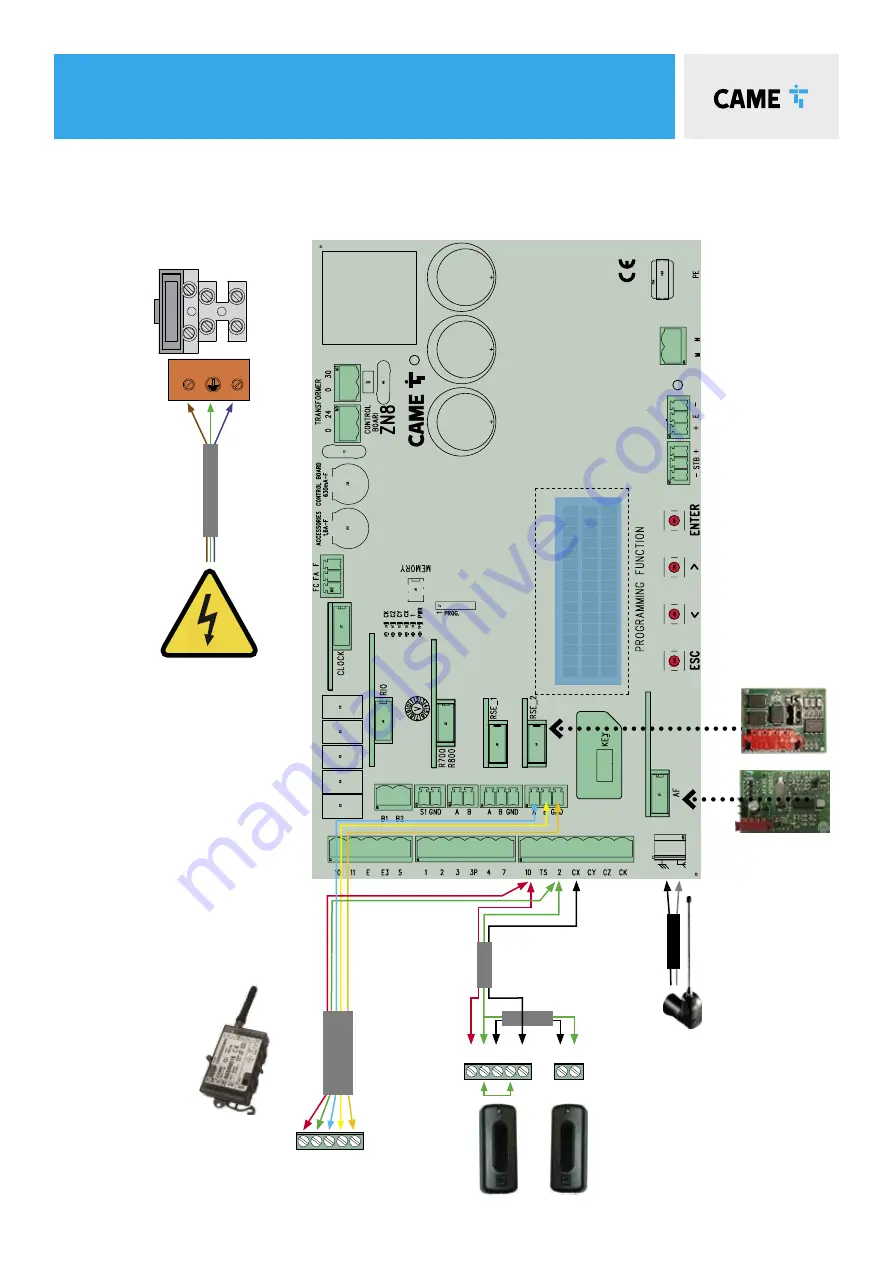 CAME BKV2500P Скачать руководство пользователя страница 7