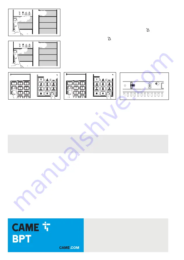 CAME BPT THANGRAM Programming Manual Download Page 24