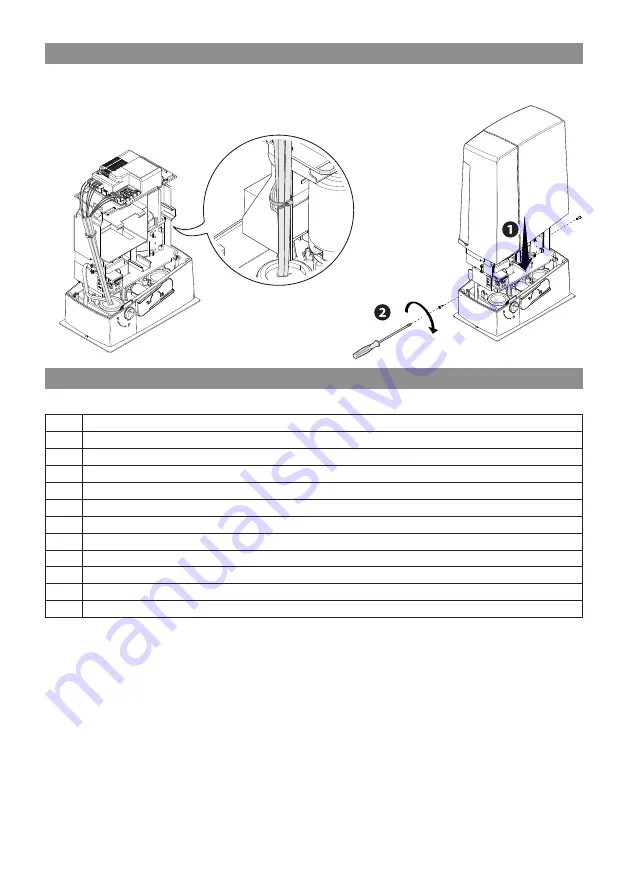 CAME BXV Rapid Series Installation Manual Download Page 58