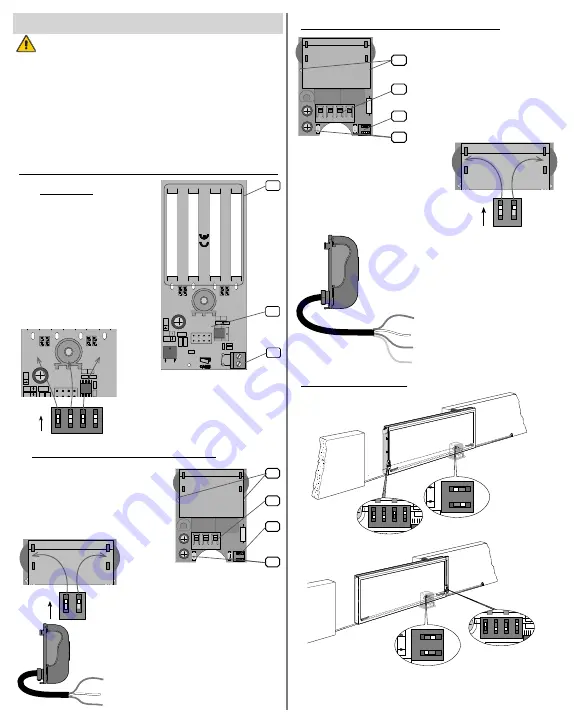 CAME DBS01 Installation Manual Download Page 14