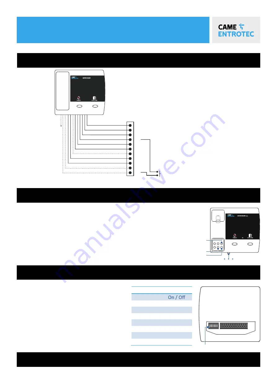 CAME ENTROTEC Entroview+ User Manual Download Page 3