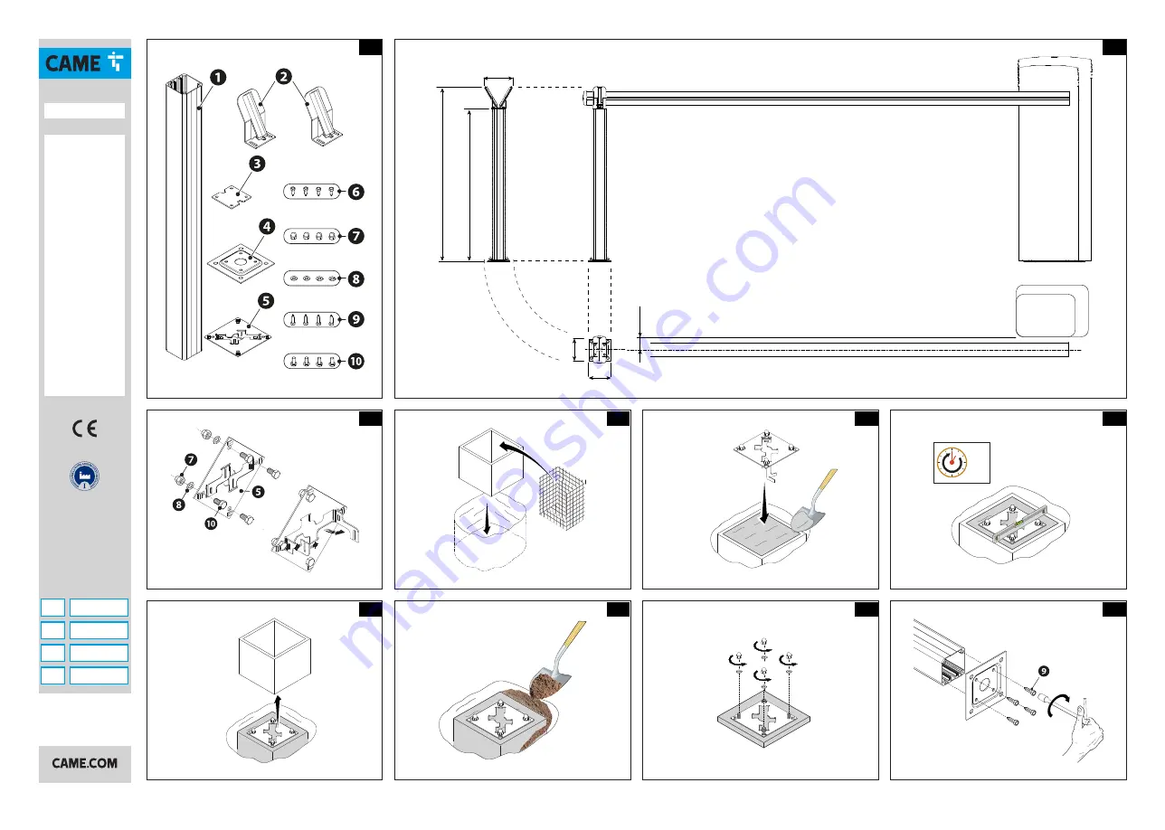 CAME FA01467M4A Quick Start Manual Download Page 1