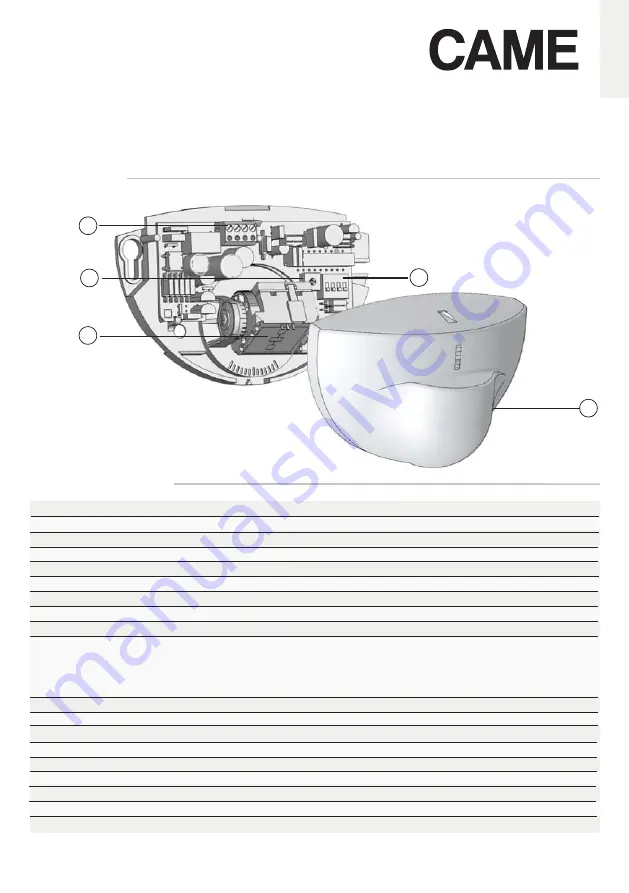 CAME MR8107 Quick Manual Download Page 1