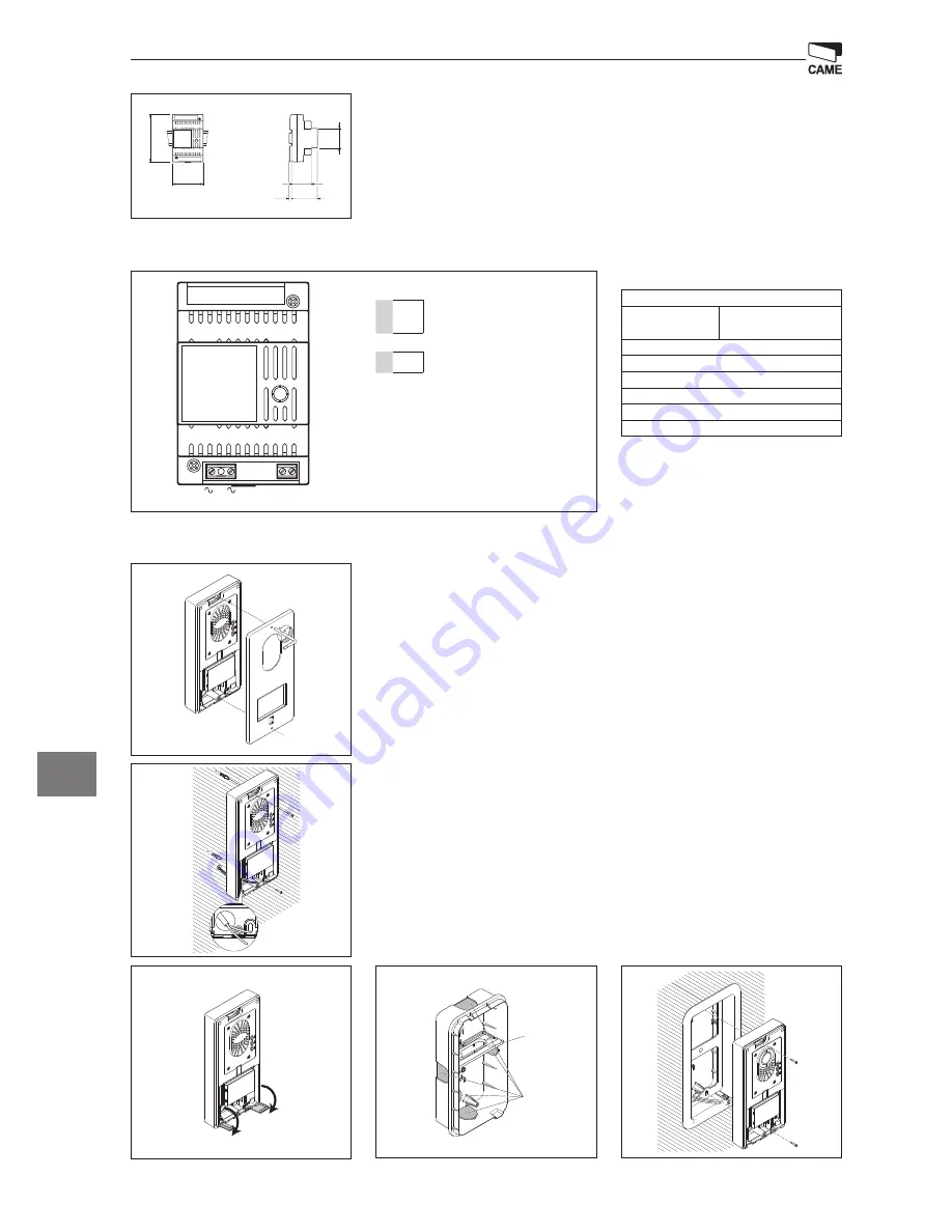 CAME PLACO-C Installation Manual Download Page 4