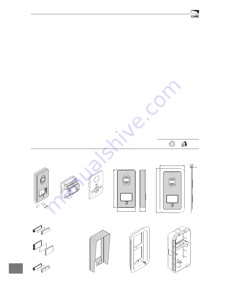 CAME PLACO-C Installation Manual Download Page 38