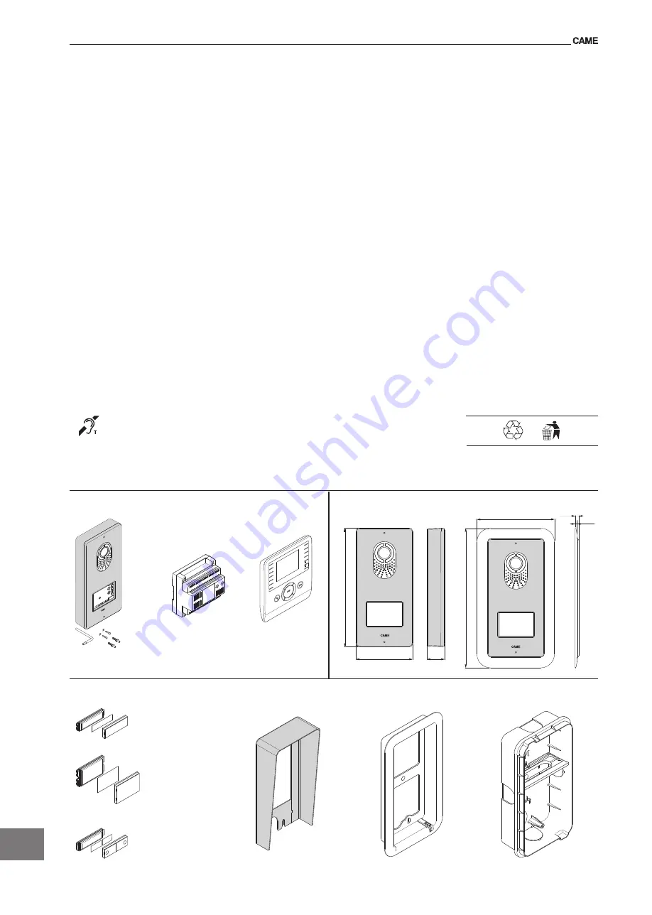 CAME PLACO-VC Installation Manual Download Page 38