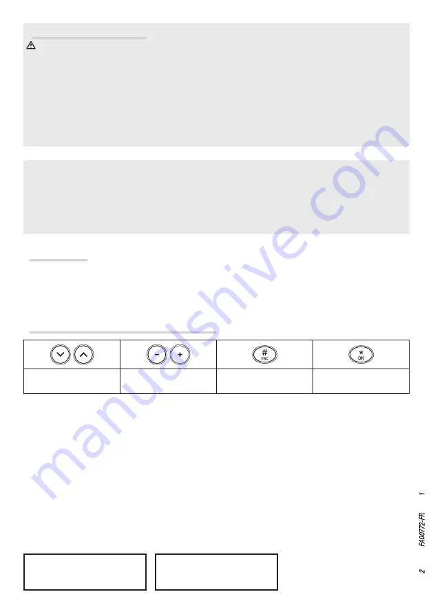 CAME PXWRXU Configuration Manual Download Page 26