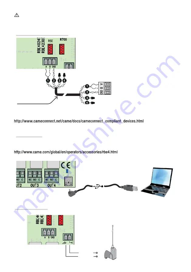 CAME RBE4024 Installation Manual Download Page 38