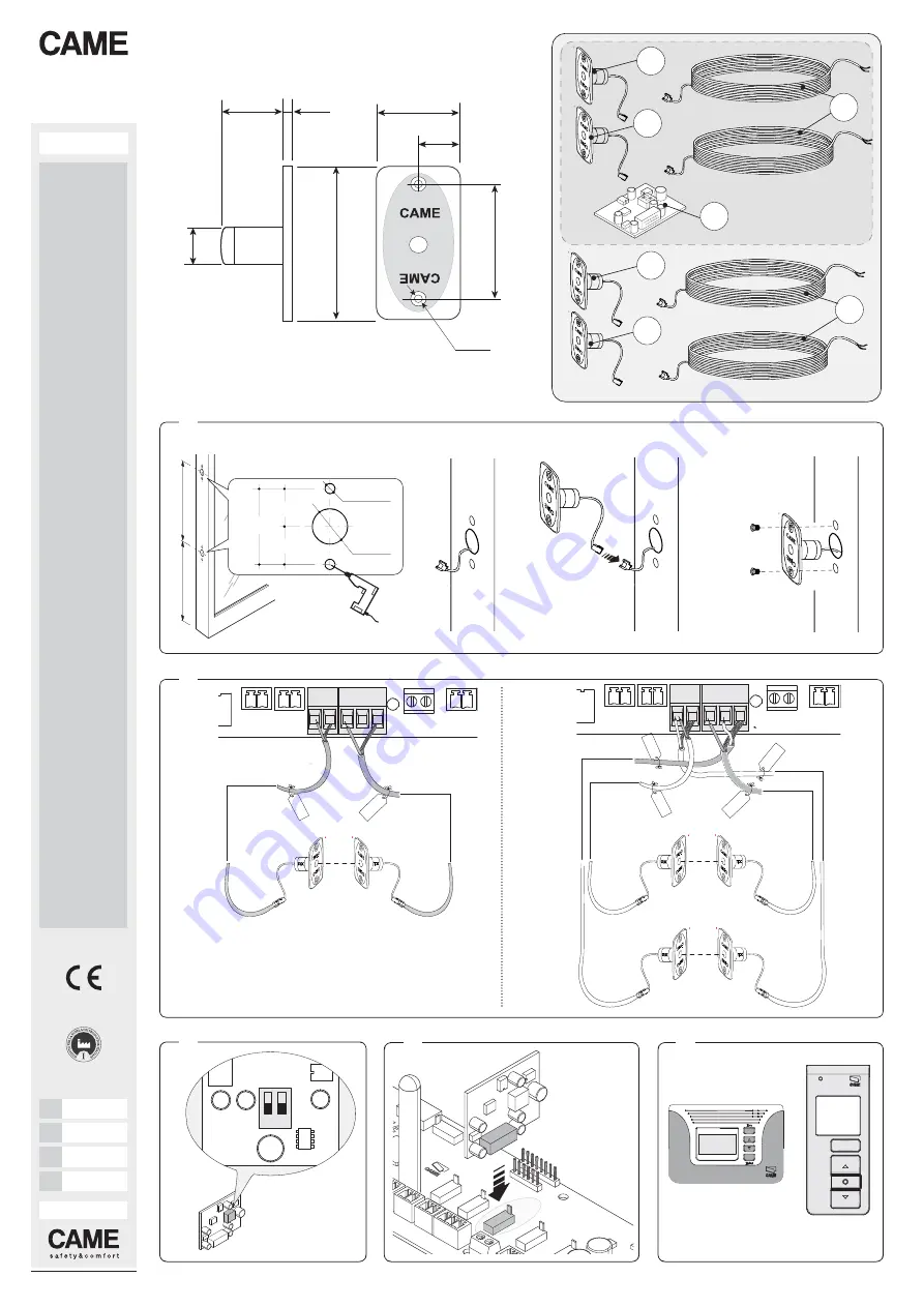 CAME SIPA08 Quick Manual Download Page 1