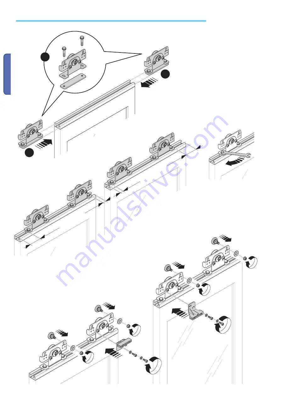 CAME Sipario Series Assembly And Installation Manual Download Page 18