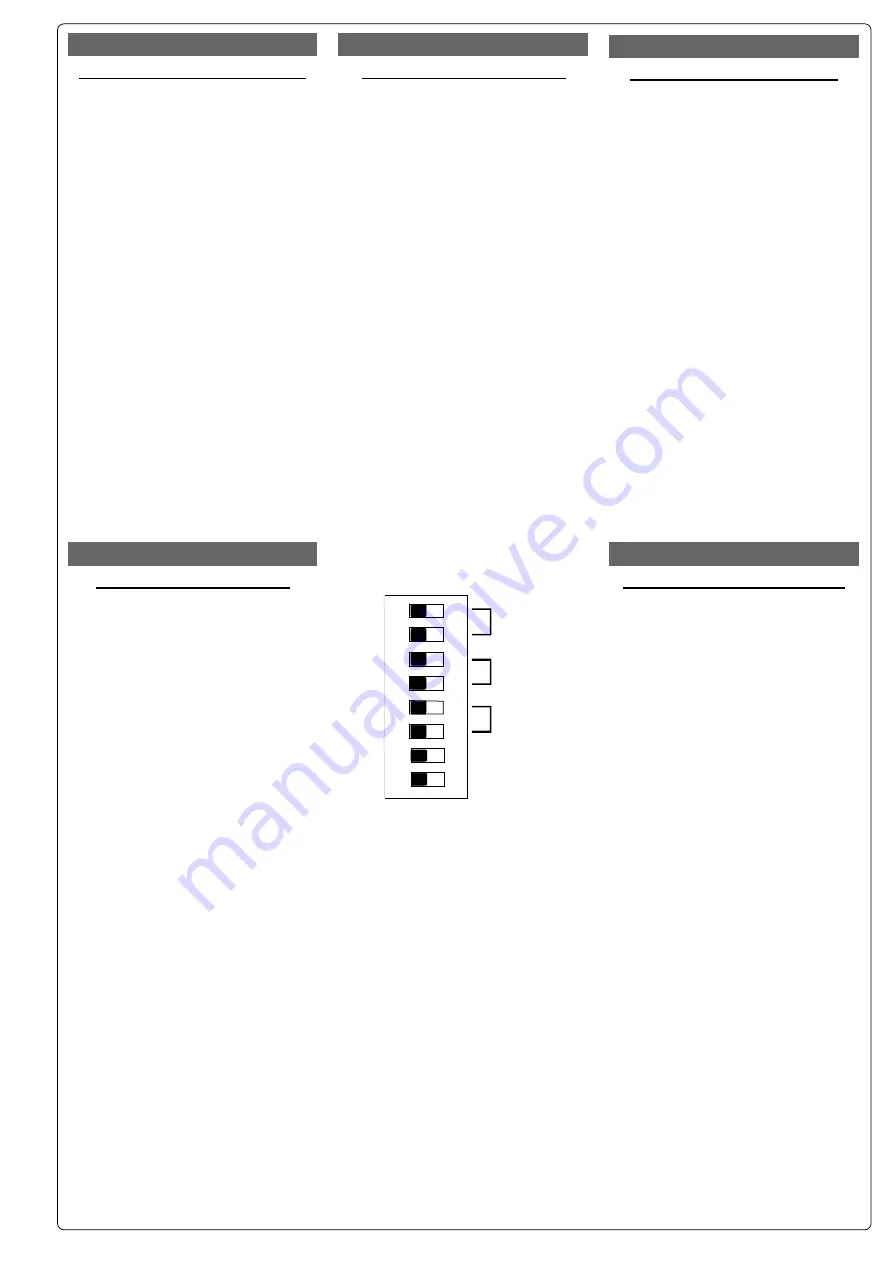 CAME SMA2 Quick Start Manual Download Page 7