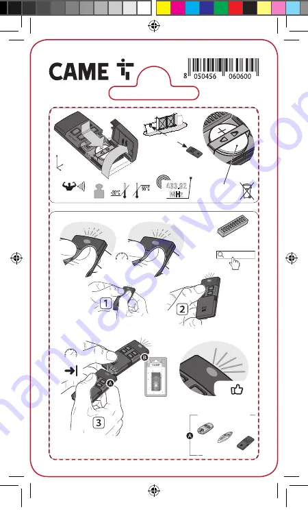 CAME TWIN Series Quick Manual Download Page 2