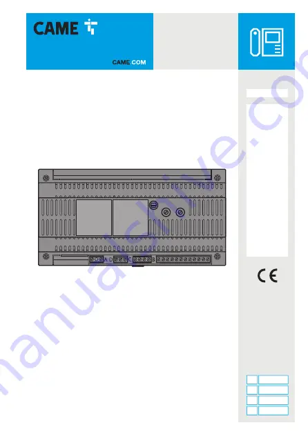 CAME VA/200.01 Manual Download Page 1