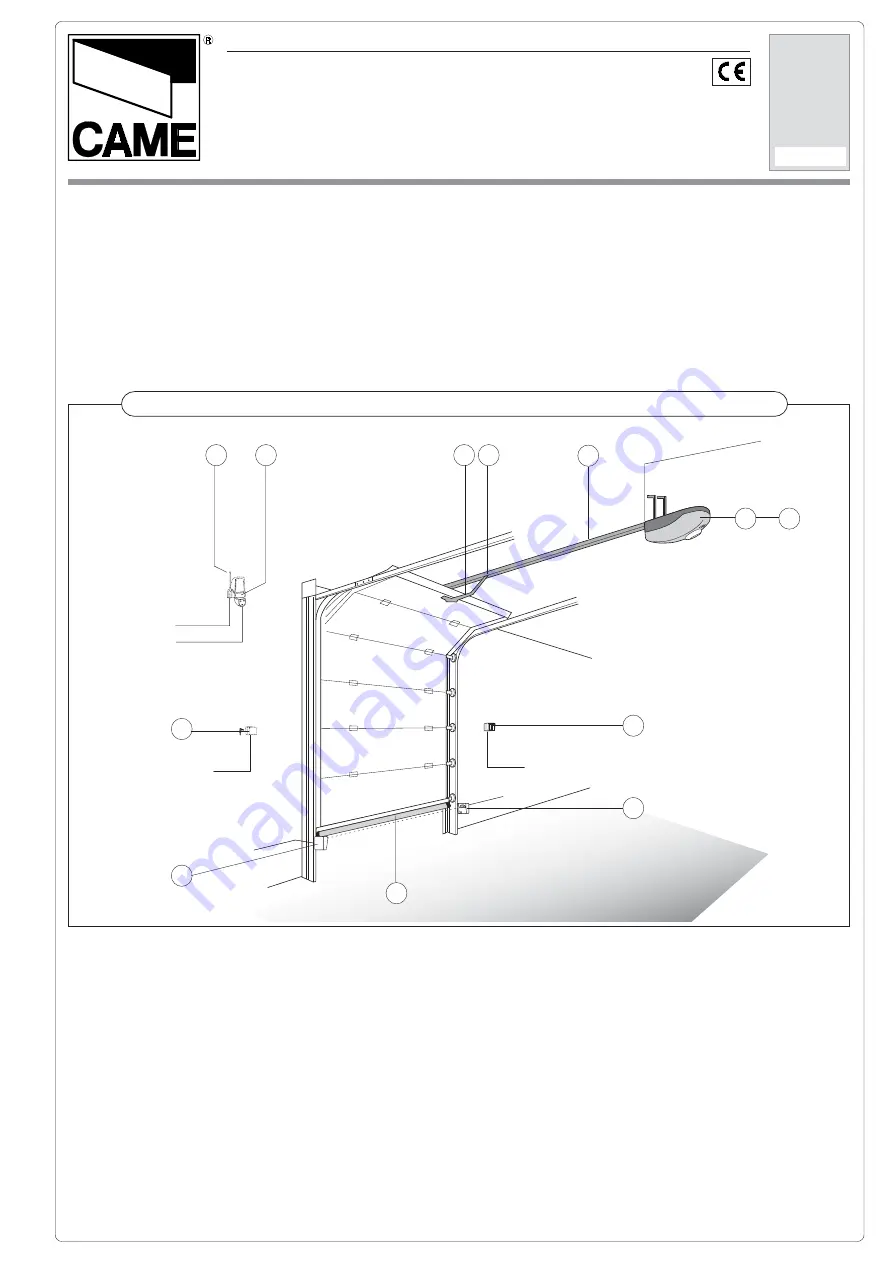 CAME VER Series Instructions Manual Download Page 1