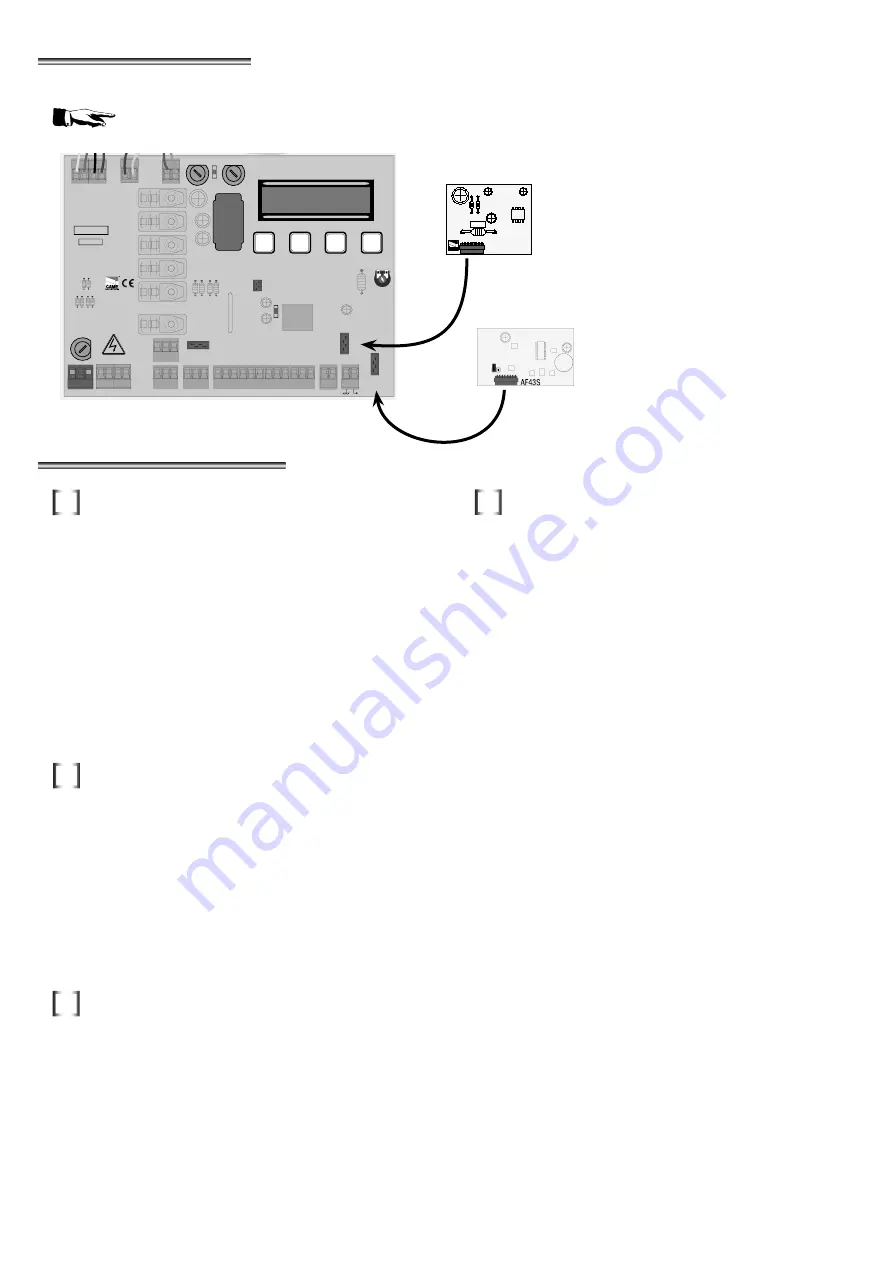 CAME ZCX10 Installation Manual Download Page 62