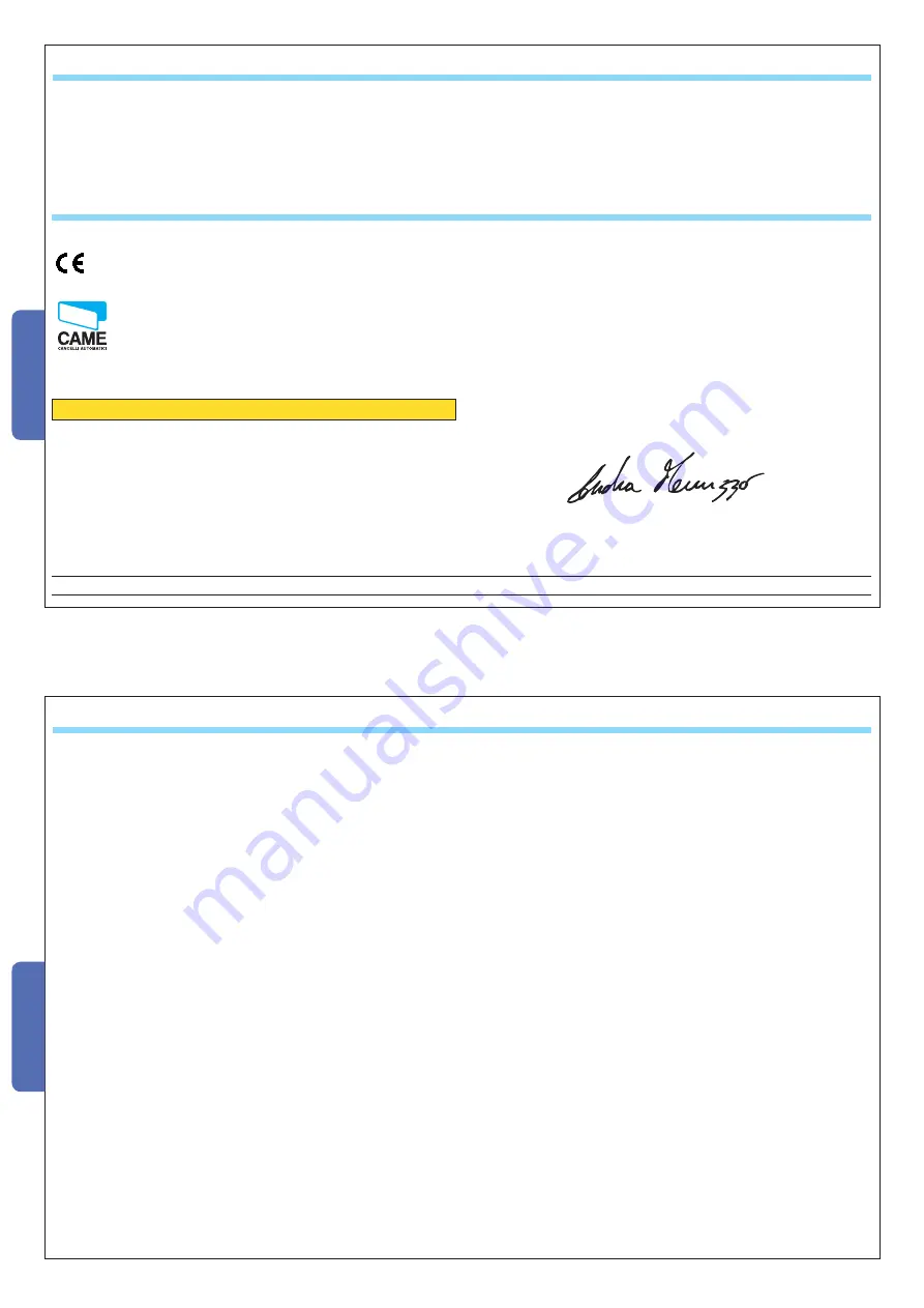 CAME ZG6 Original-Spare Parts Download Page 18