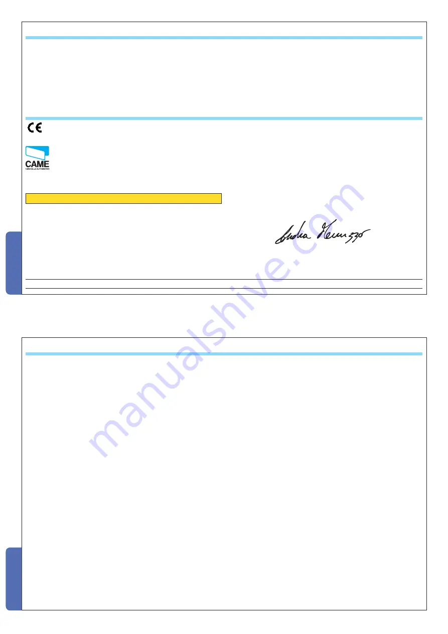 CAME ZG6 Original-Spare Parts Download Page 26