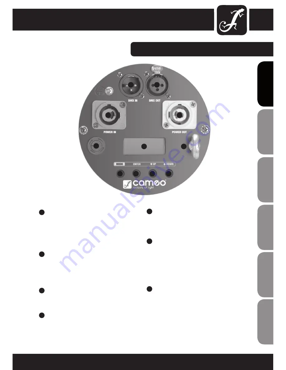 Cameo CLPST64RGBWAU12W Скачать руководство пользователя страница 7