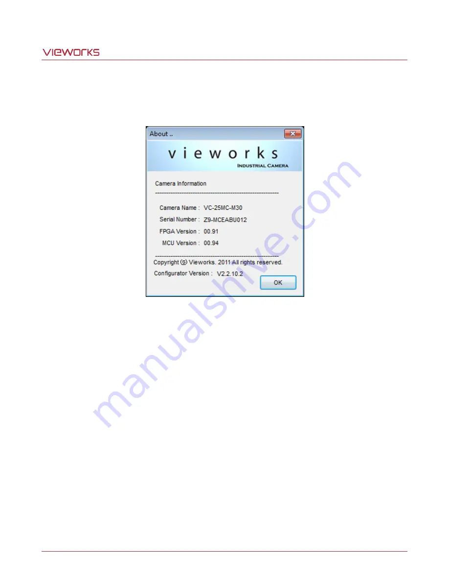 CAMERA LINK vieworks VC Series User Manual Download Page 84