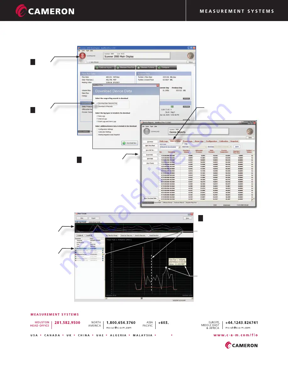 Cameron NUFLO Scanner 2000 microEFM Quick Start Manual Download Page 8