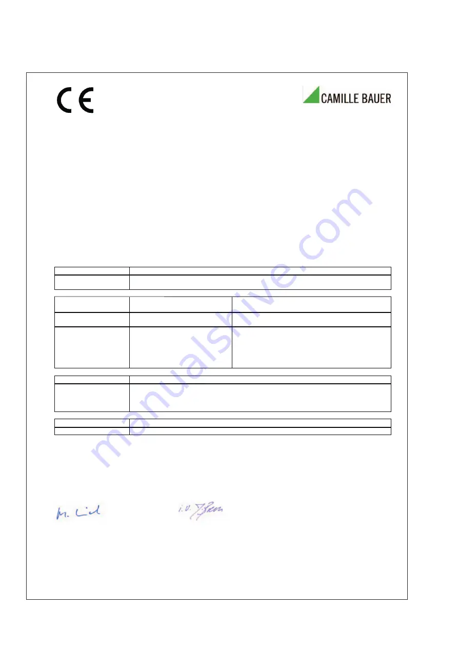 Camille Bauer SINEAX G 537 Operating Instructions Manual Download Page 12