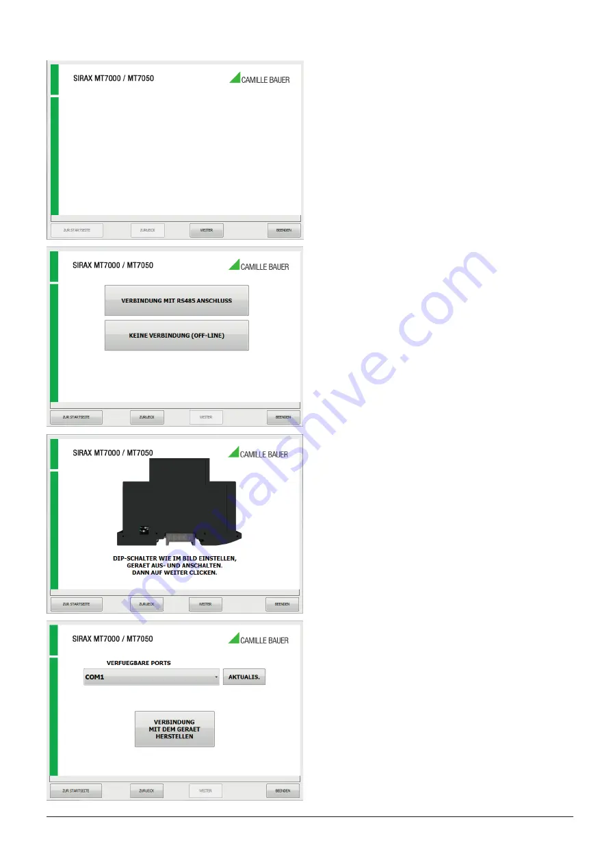 Camille Bauer SIRAX MT7000 Operating Manual Download Page 8