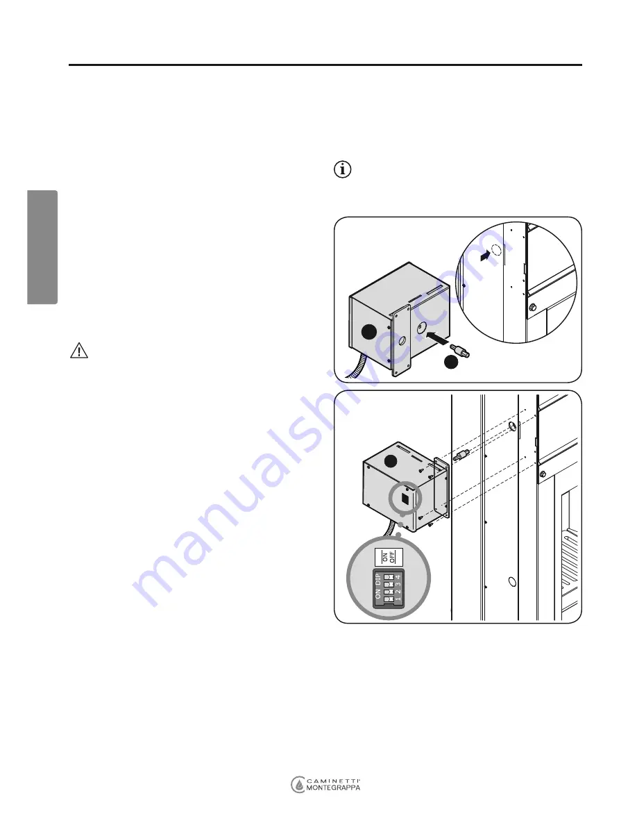 Caminetti Montegrappa LIGHT 06 Installation, Use And Maintenance Manual Download Page 18