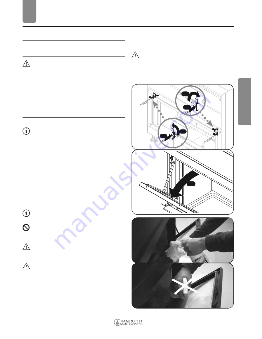 Caminetti Montegrappa LIGHT 06 Installation, Use And Maintenance Manual Download Page 30