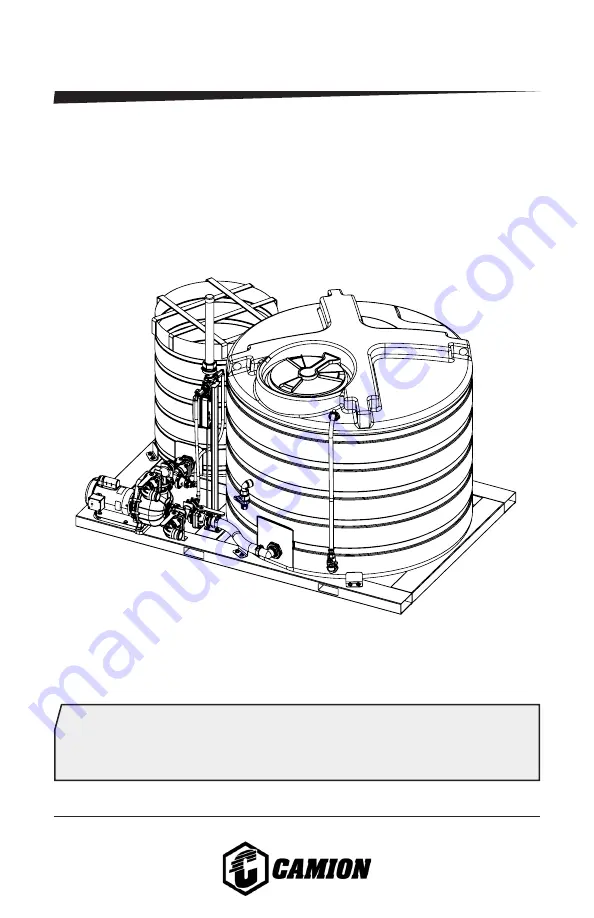 CAMION BRINE MASTER 1600 Owner'S Manual Download Page 1