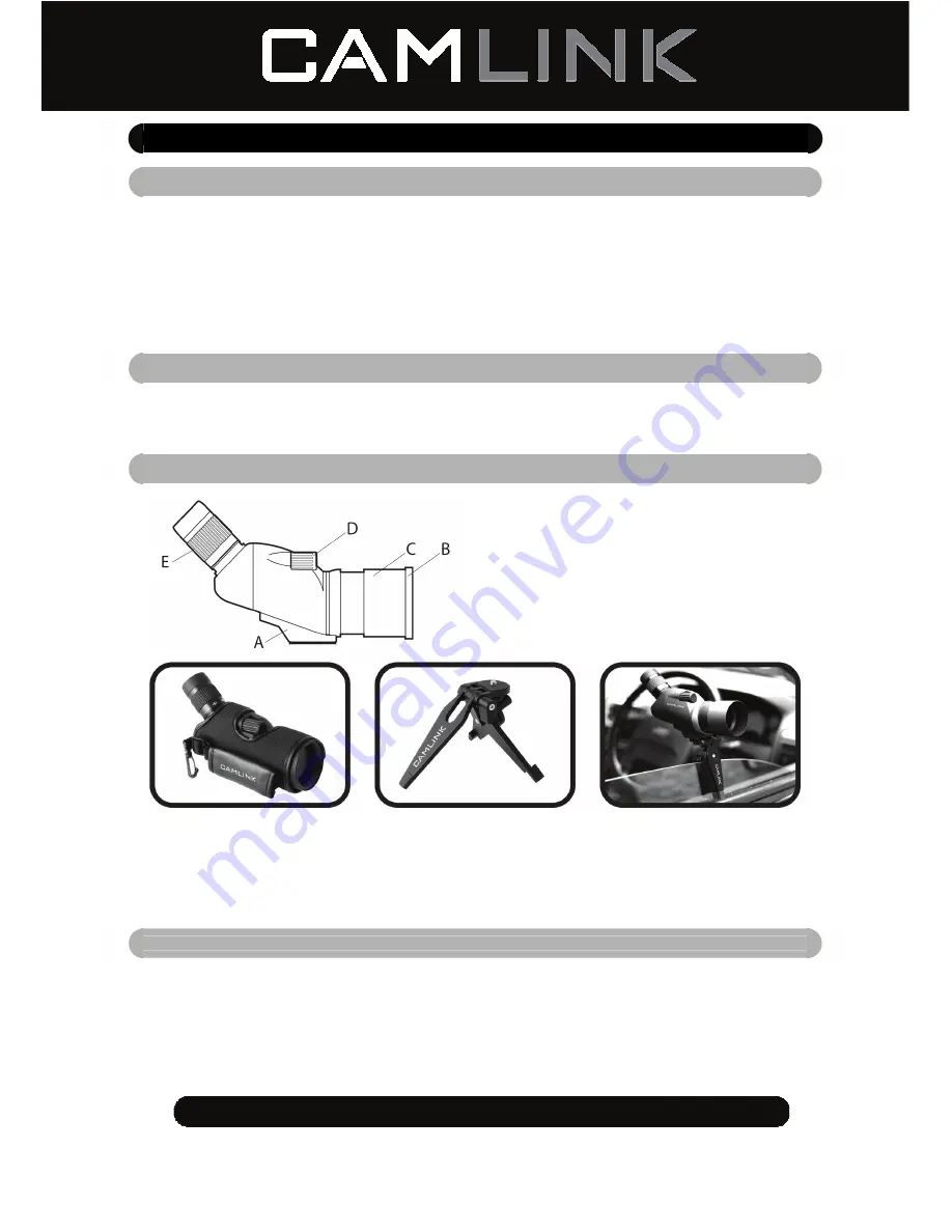 Camlink CL-CSP50 Manual Download Page 3