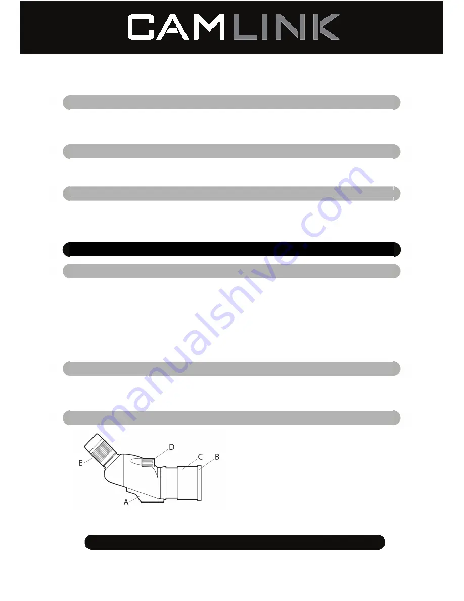 Camlink CL-CSP50 Manual Download Page 5