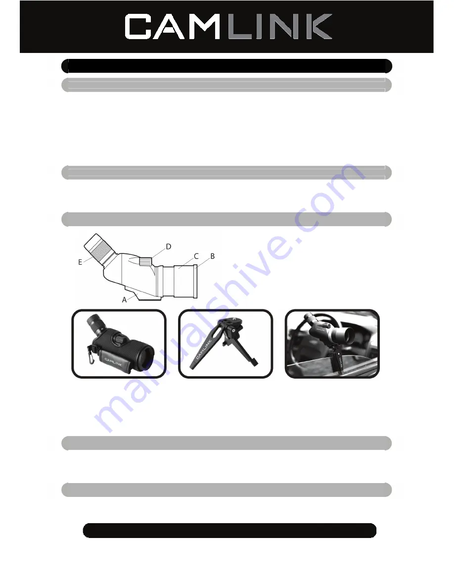 Camlink CL-CSP50 Manual Download Page 15