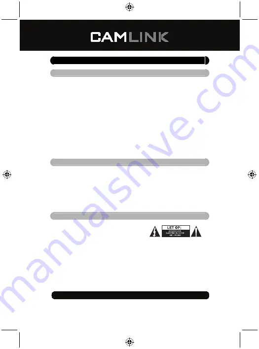 Camlink CL-LED320 Manual Download Page 8