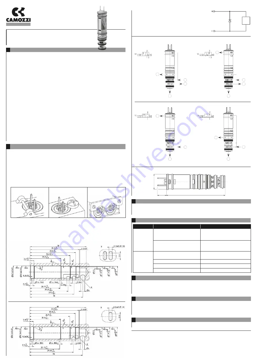 Camozzi K8B Series Use And Maintenance Instruction Download Page 1