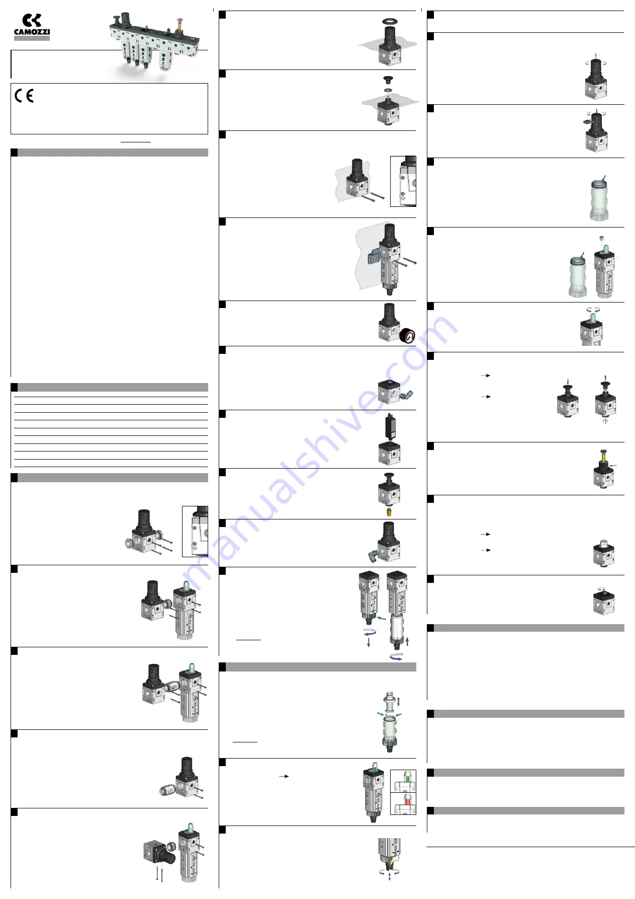 Camozzi MD Series Use And Maintenance Instructions Download Page 2