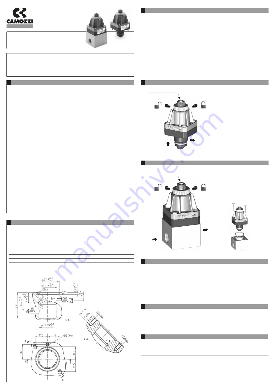 Camozzi TC Series Use And Maintenance Instructions Download Page 1