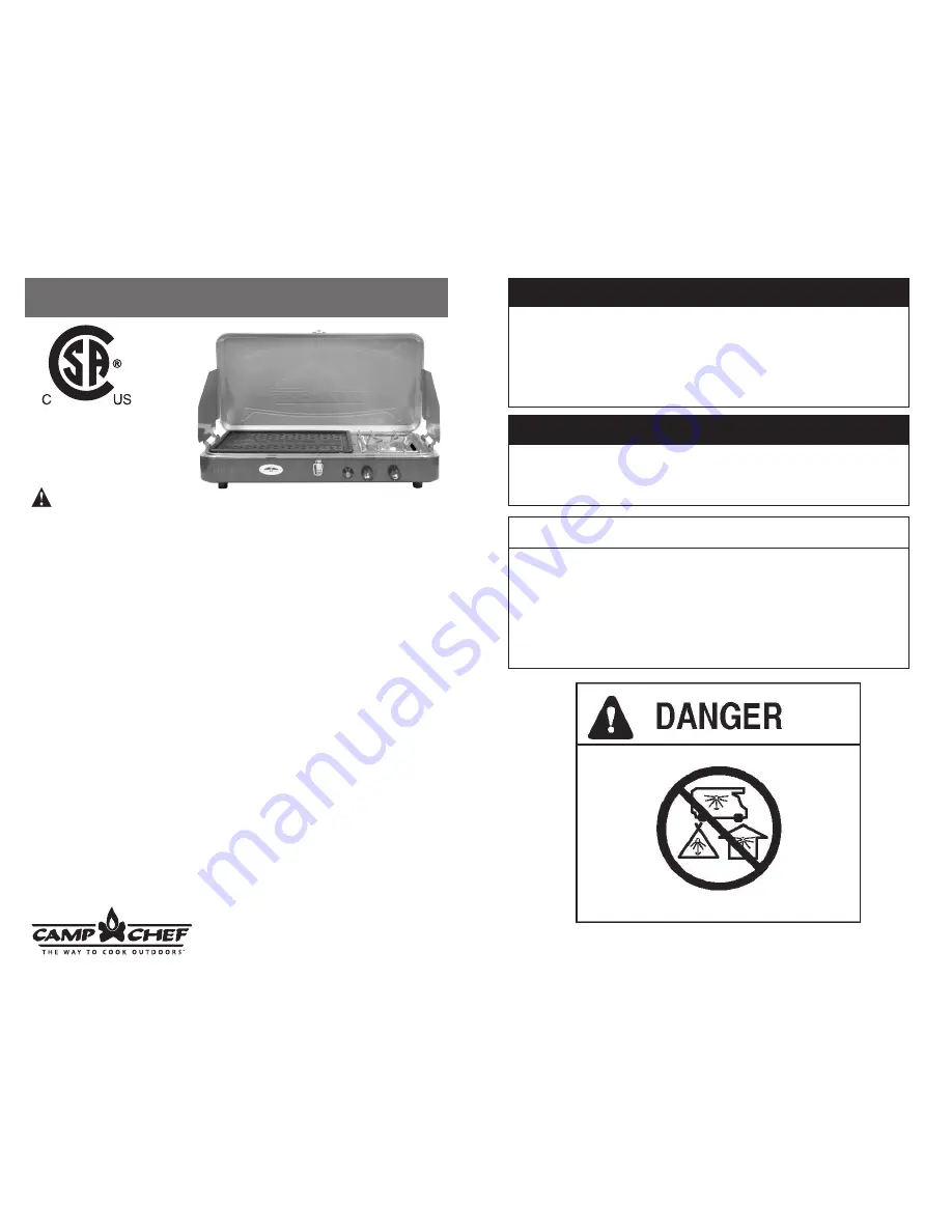 Camp Chef Mountain MS2G Care & Use Manual Download Page 11