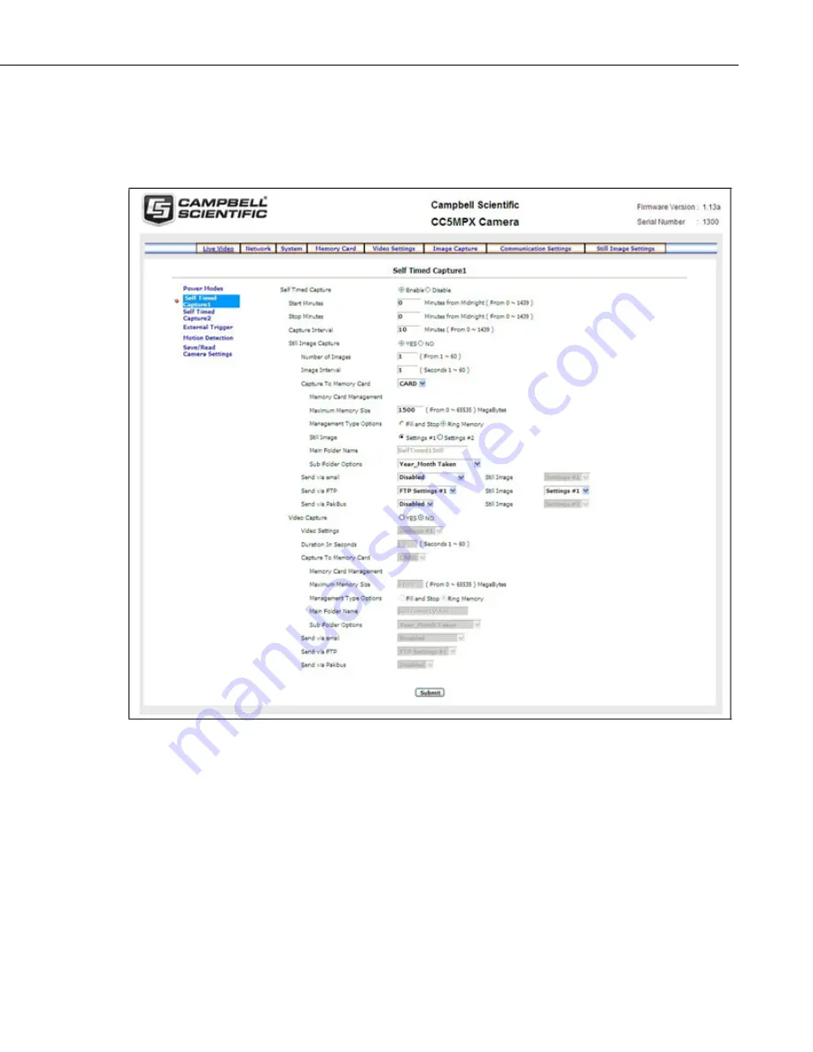 Campbell CC5MPXWD Instruction Manual Download Page 67