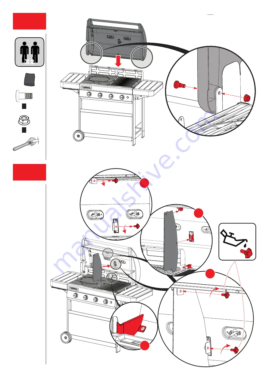 Campingaz DH Woody LX 4 Series Assembly Instructions Manual Download Page 26