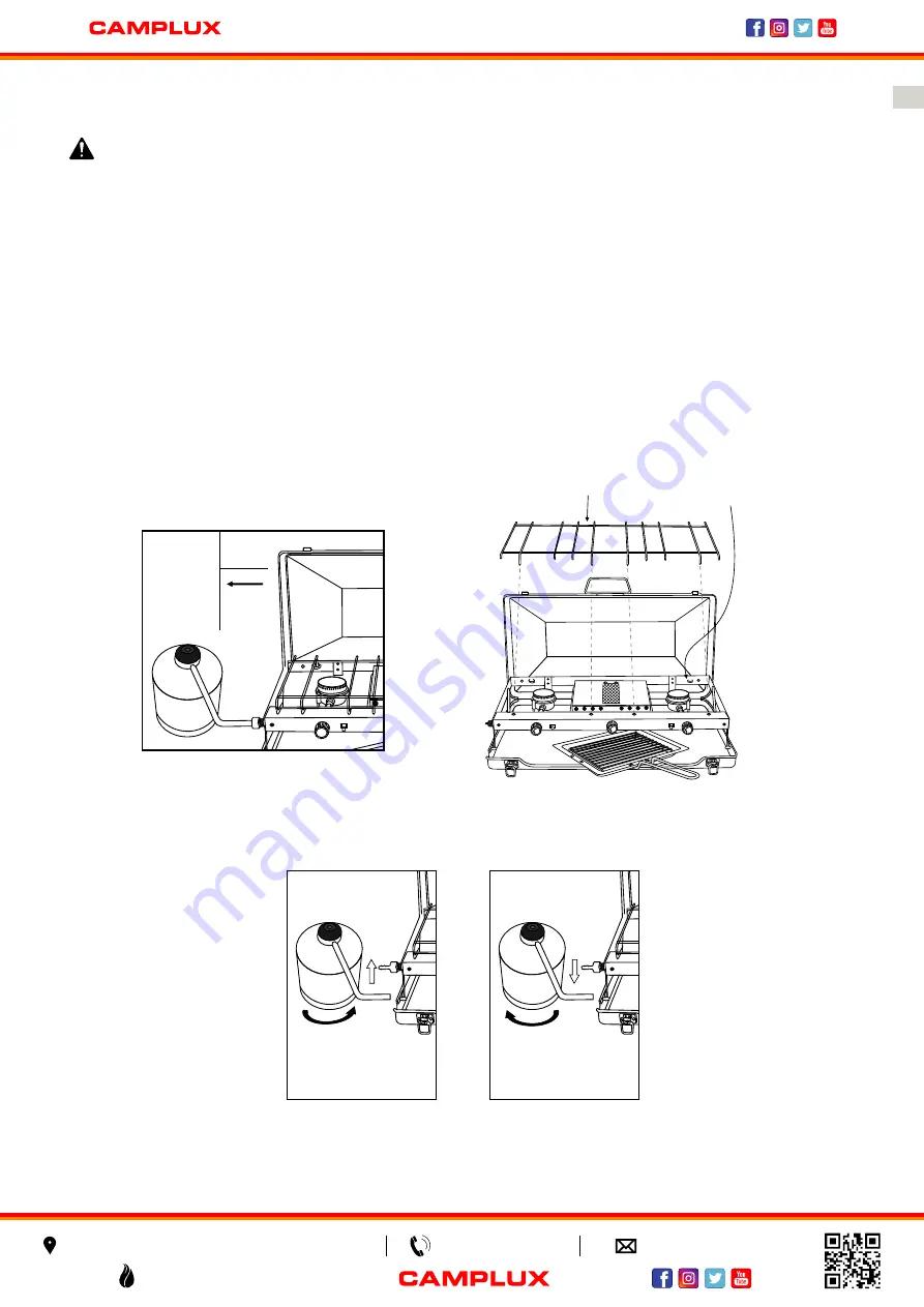 Camplux JK-5330 Instructions For Installation And Use Manual Download Page 17