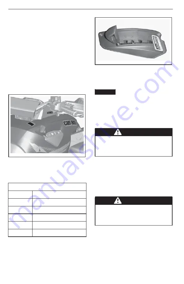 Can-Am 219 002 095 Operator'S Manual Download Page 76