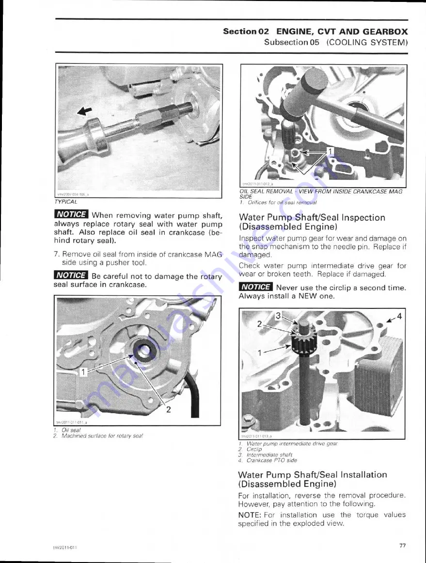 Can-Am commander 800R Shop Manual Download Page 100