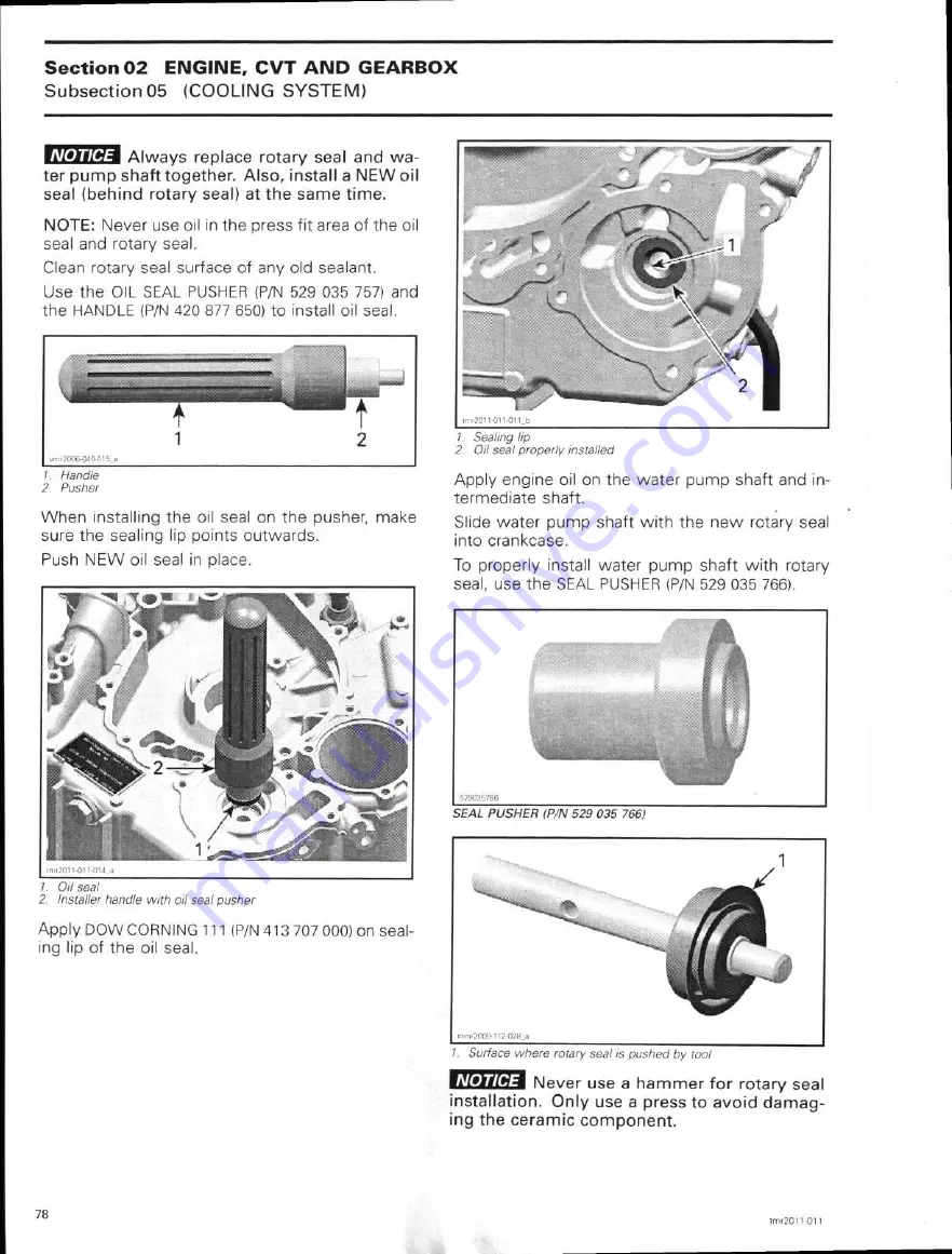 Can-Am commander 800R Shop Manual Download Page 101