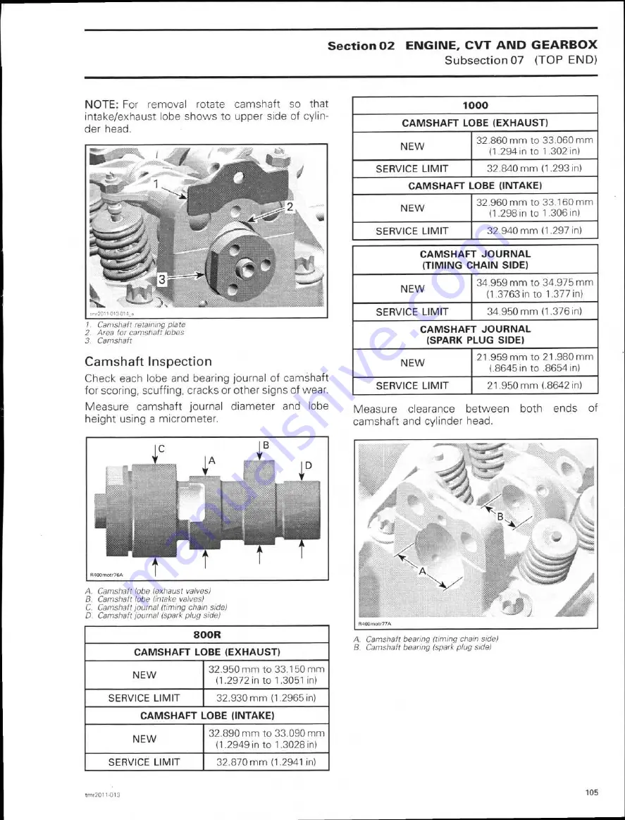 Can-Am commander 800R Shop Manual Download Page 128