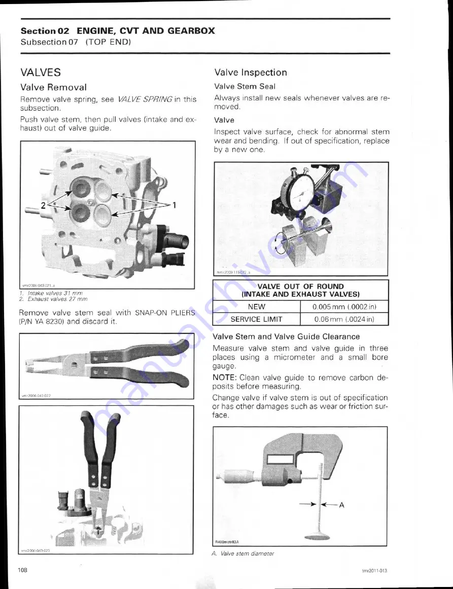 Can-Am commander 800R Shop Manual Download Page 131