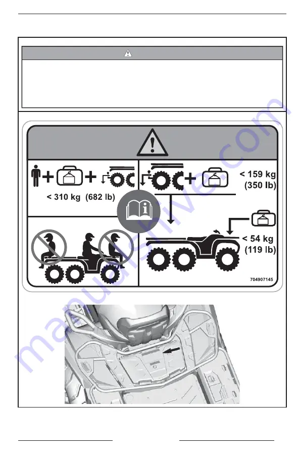 Can-Am Outlander 6x6 450 XU+ 2022 Operator'S Manual Download Page 75