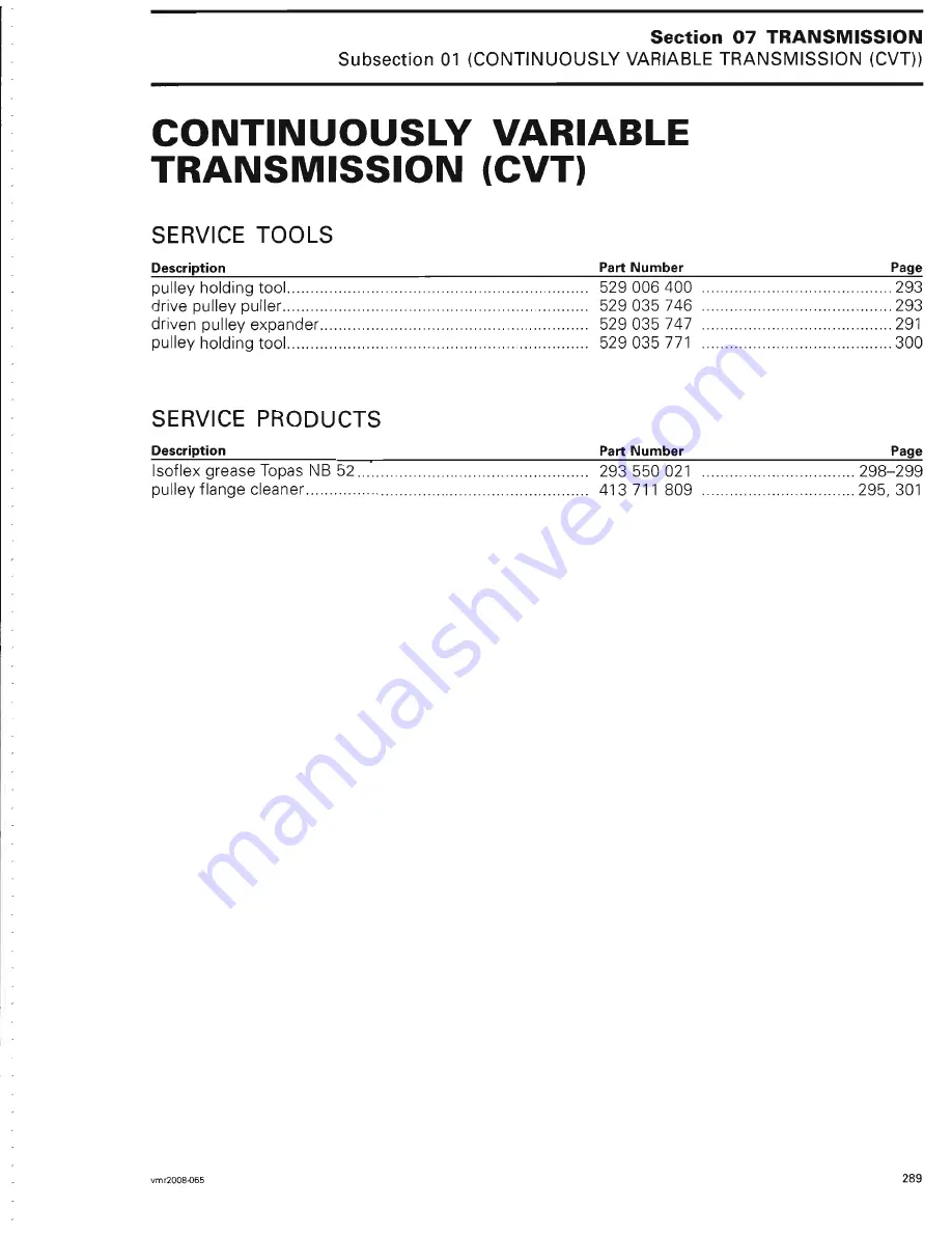 Can-Am Outlander Series 650 Service Manual Download Page 309