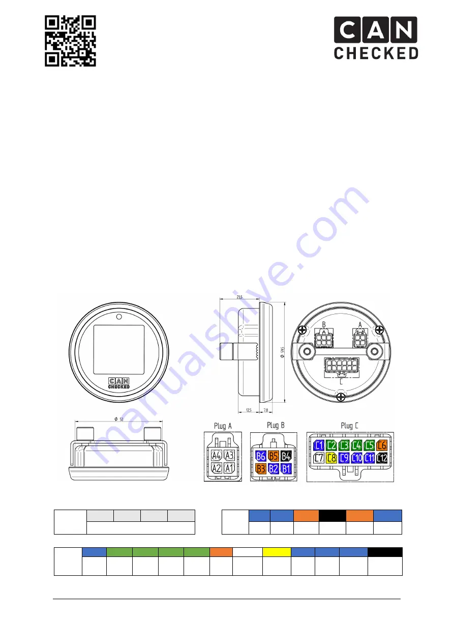 CAN CHECKED MFD15 Quick Start Manual Download Page 1